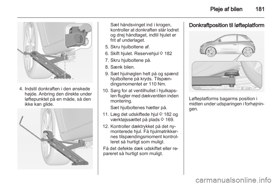 OPEL ADAM 2013.5  Instruktionsbog (in Danish) 