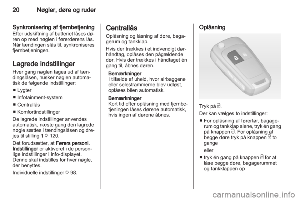 OPEL ADAM 2013.5  Instruktionsbog (in Danish) 