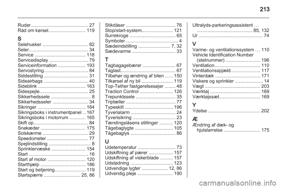 OPEL ADAM 2013.5  Instruktionsbog (in Danish) 
