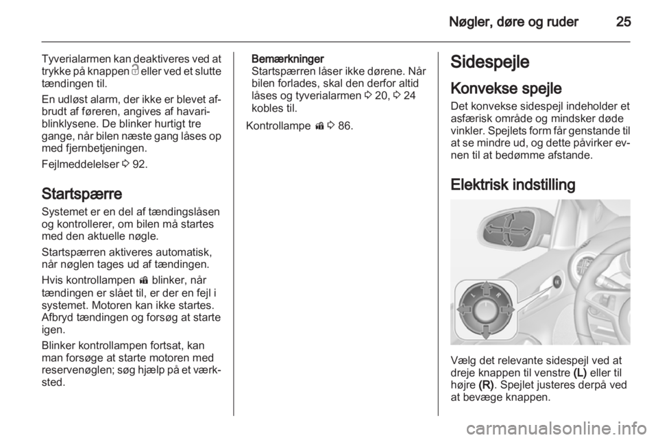 OPEL ADAM 2013.5  Instruktionsbog (in Danish) 