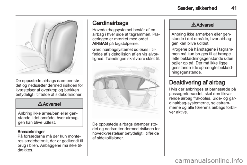 OPEL ADAM 2013.5  Instruktionsbog (in Danish) 