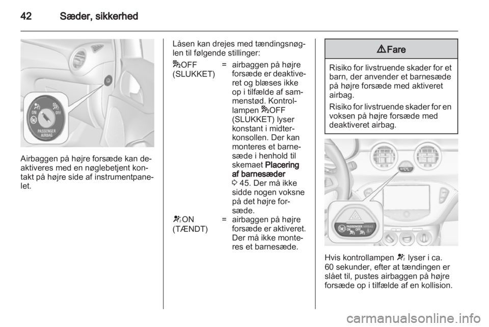 OPEL ADAM 2013.5  Instruktionsbog (in Danish) 