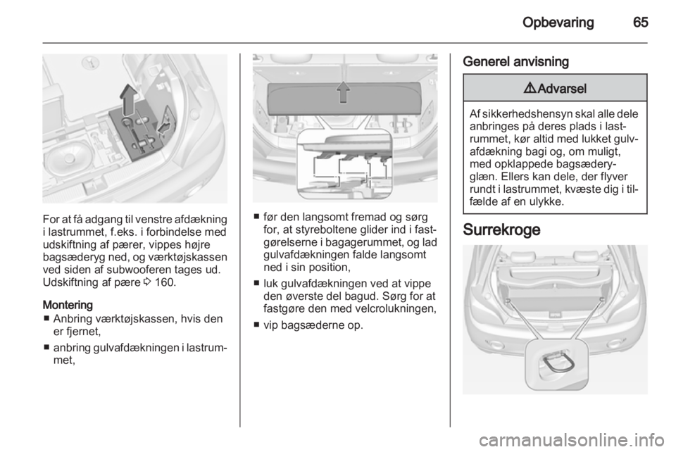 OPEL ADAM 2013.5  Instruktionsbog (in Danish) 