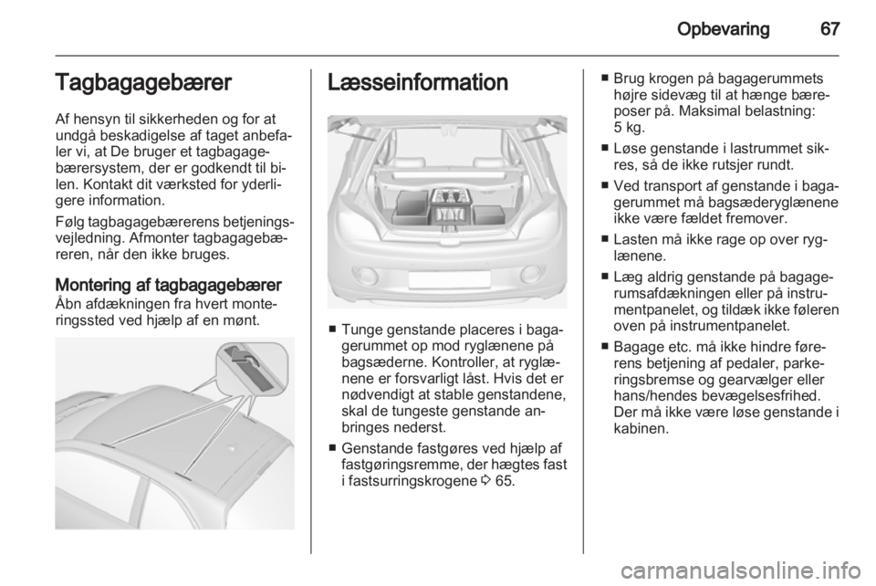 OPEL ADAM 2013.5  Instruktionsbog (in Danish) 