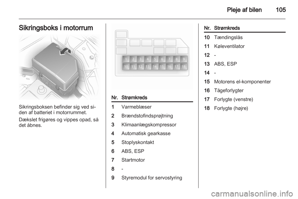 OPEL AGILA 2011  Instruktionsbog (in Danish) 