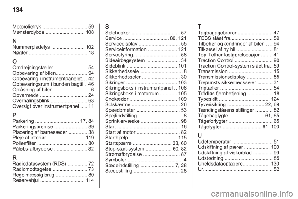 OPEL AGILA 2011  Instruktionsbog (in Danish) 