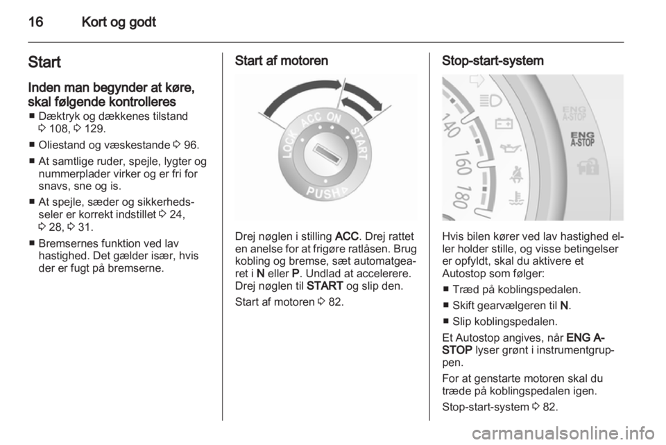 OPEL AGILA 2011  Instruktionsbog (in Danish) 