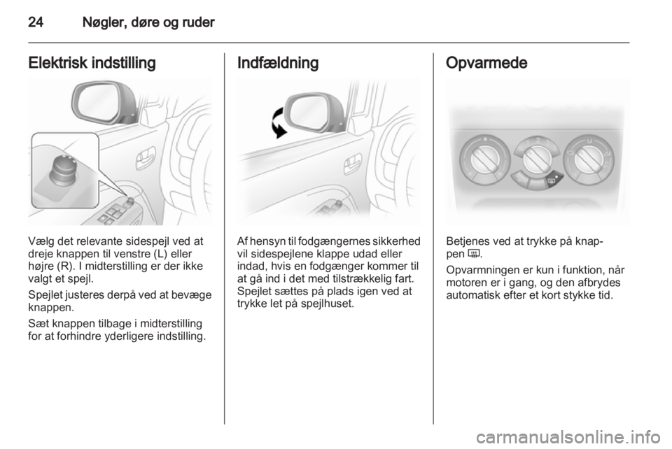 OPEL AGILA 2011  Instruktionsbog (in Danish) 