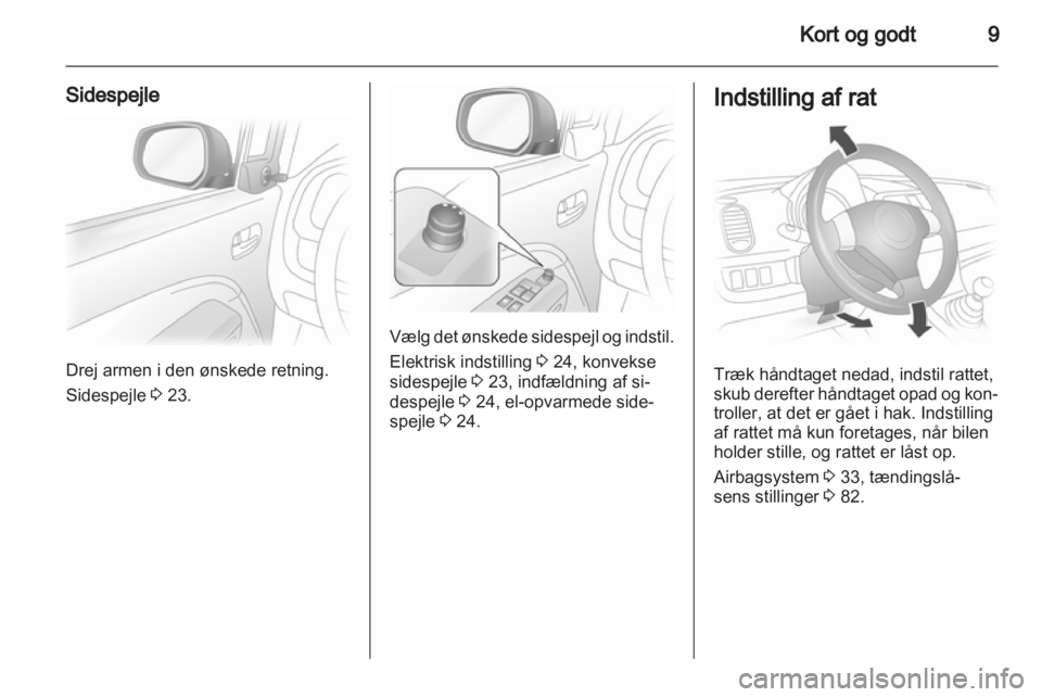OPEL AGILA 2011  Instruktionsbog (in Danish) 