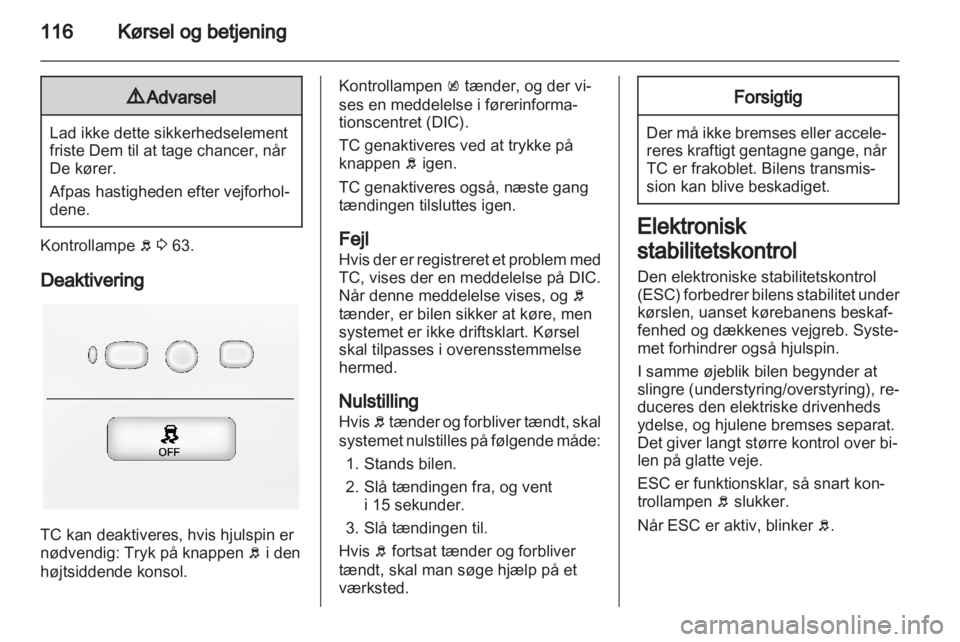 OPEL AMPERA 2012  Instruktionsbog (in Danish) 