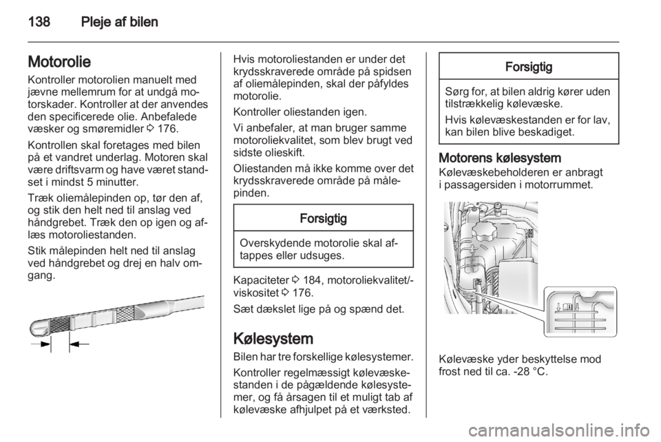 OPEL AMPERA 2012  Instruktionsbog (in Danish) 