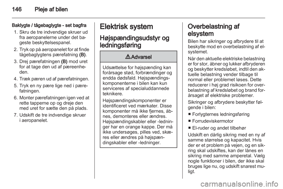 OPEL AMPERA 2012  Instruktionsbog (in Danish) 