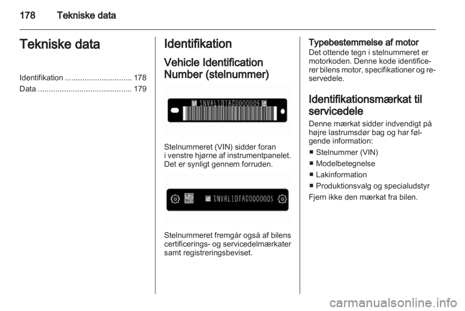 OPEL AMPERA 2012  Instruktionsbog (in Danish) 