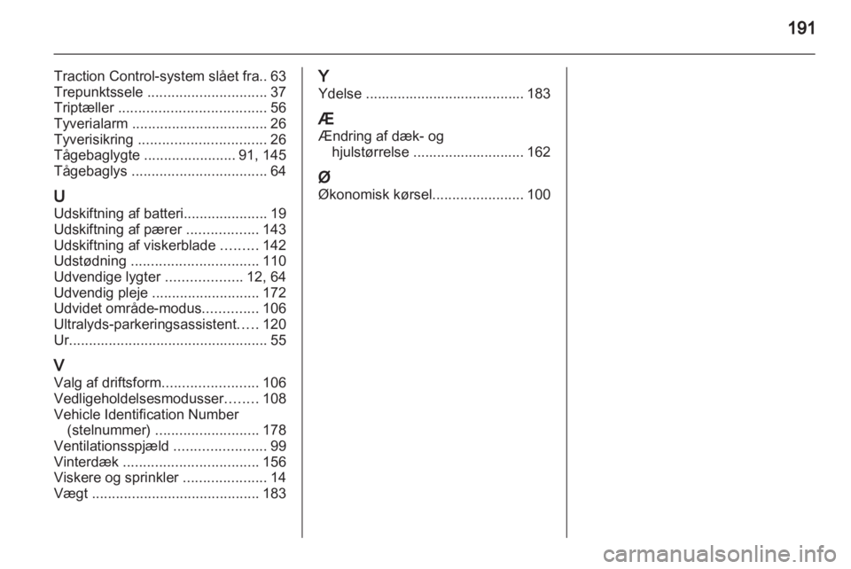 OPEL AMPERA 2012  Instruktionsbog (in Danish) 