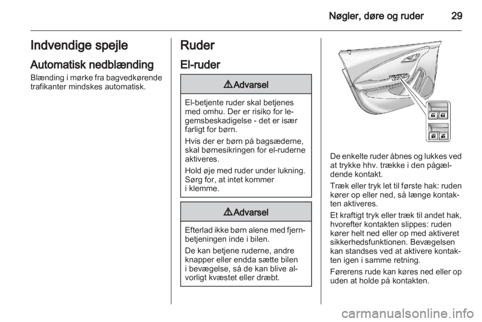 OPEL AMPERA 2012  Instruktionsbog (in Danish) 