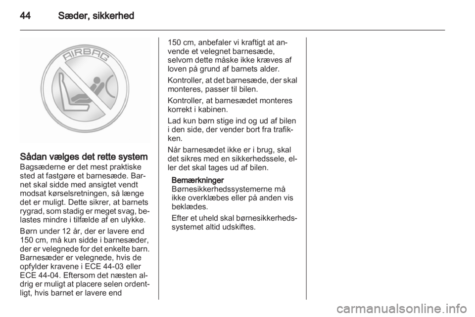OPEL AMPERA 2012  Instruktionsbog (in Danish) 