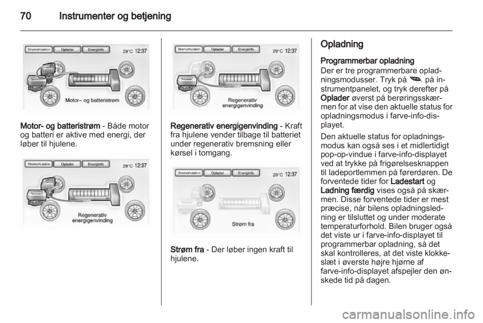 OPEL AMPERA 2012  Instruktionsbog (in Danish) 