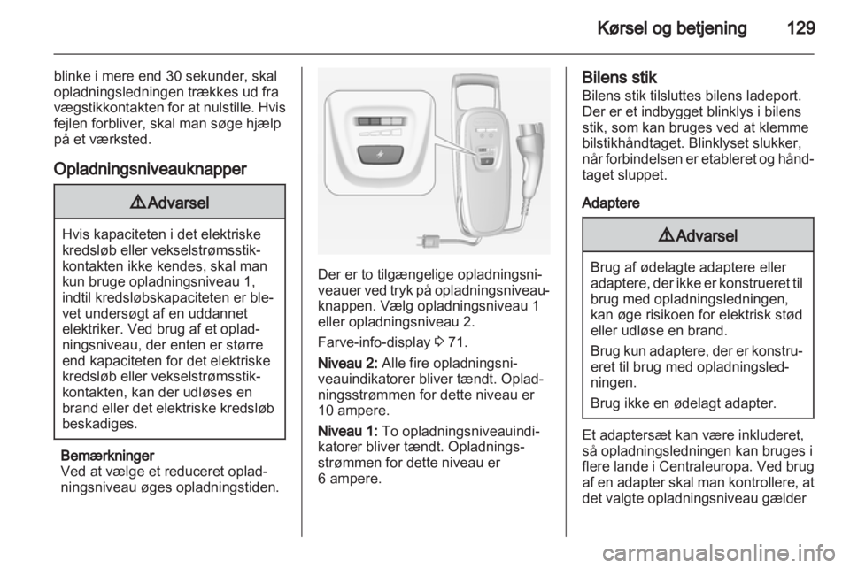 OPEL AMPERA 2012.5  Instruktionsbog (in Danish) 