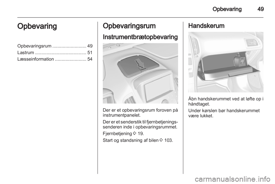 OPEL AMPERA 2012.5  Instruktionsbog (in Danish) 