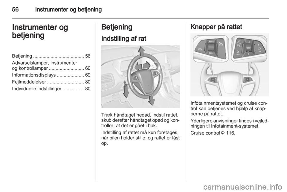 OPEL AMPERA 2012.5  Instruktionsbog (in Danish) 