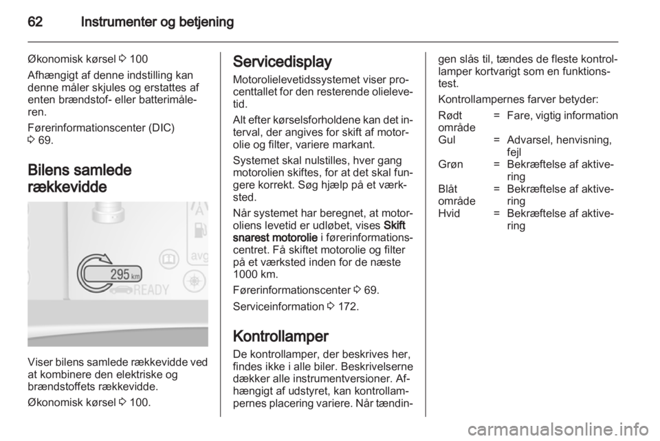 OPEL AMPERA 2012.5  Instruktionsbog (in Danish) 