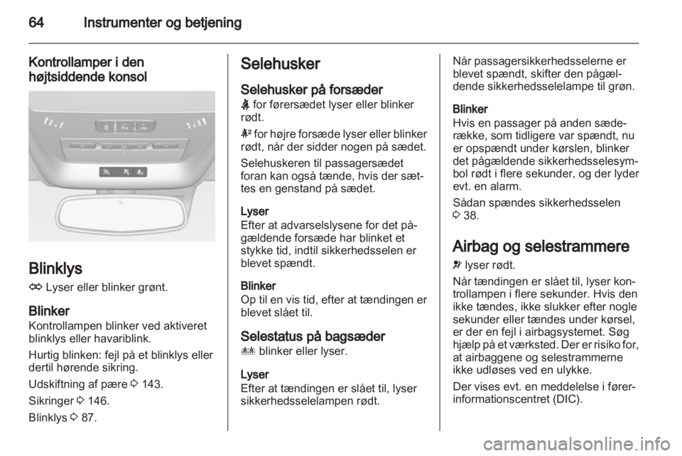 OPEL AMPERA 2012.5  Instruktionsbog (in Danish) 