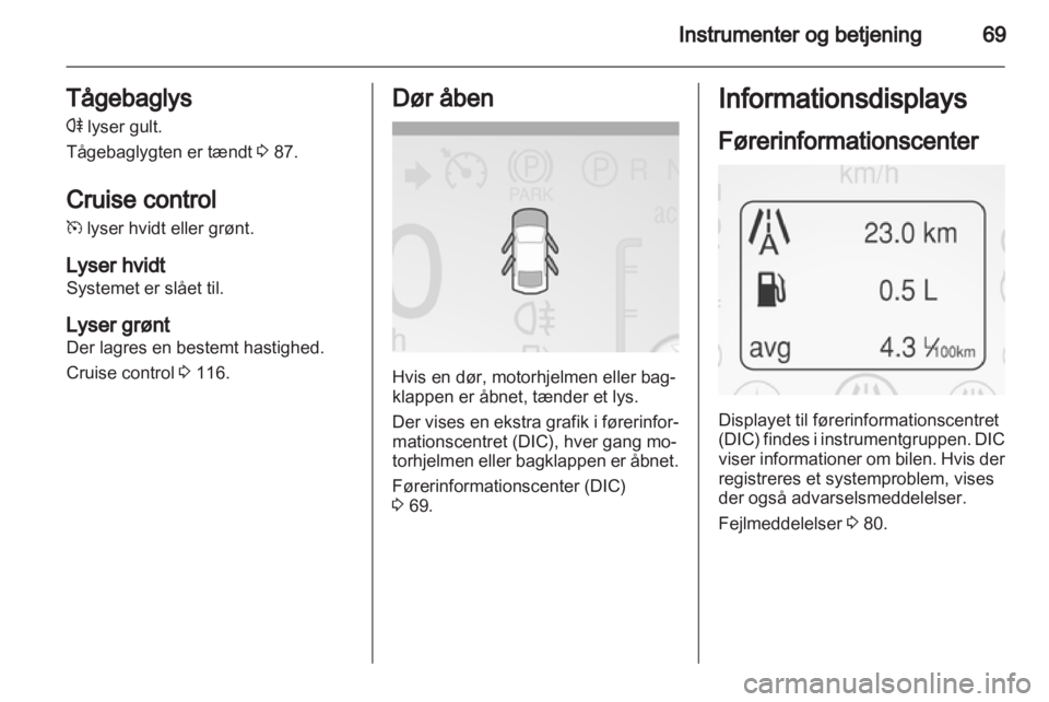 OPEL AMPERA 2012.5  Instruktionsbog (in Danish) 
