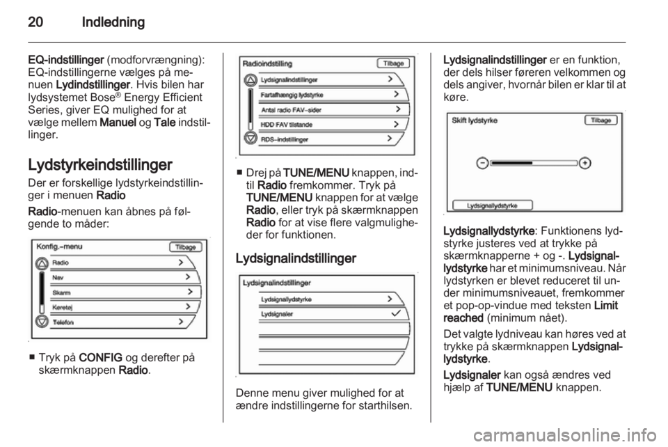 OPEL AMPERA 2013  Instruktionsbog til Infotainment (in Danish) 