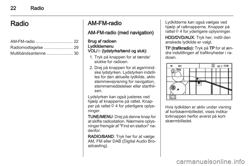 OPEL AMPERA 2013  Instruktionsbog til Infotainment (in Danish) 
