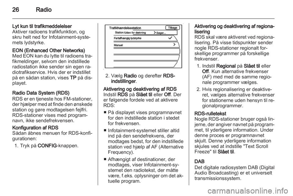 OPEL AMPERA 2013  Instruktionsbog til Infotainment (in Danish) 