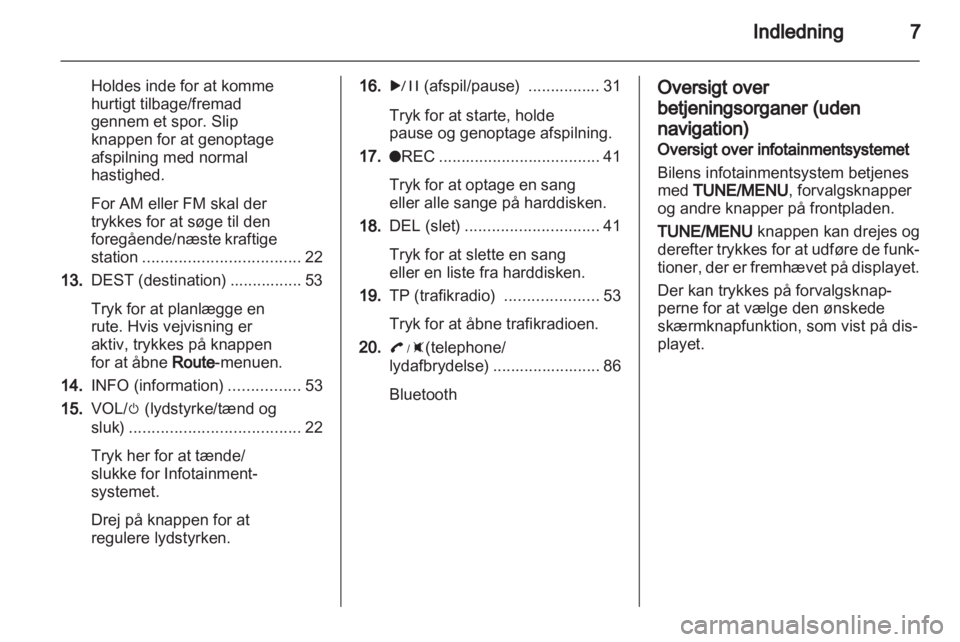 OPEL AMPERA 2013  Instruktionsbog til Infotainment (in Danish) 