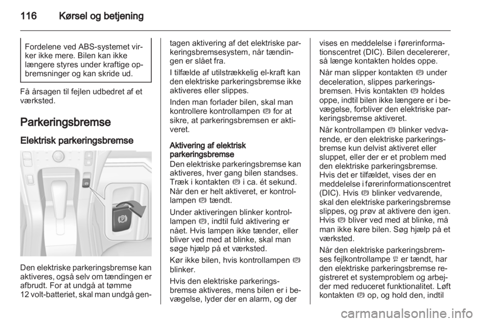 OPEL AMPERA 2013  Instruktionsbog (in Danish) 