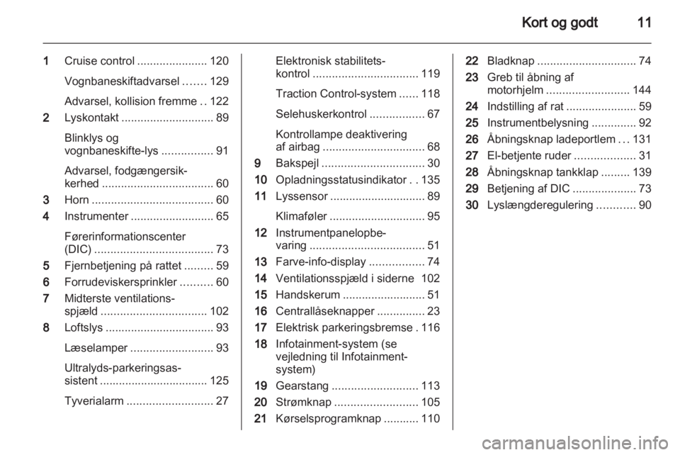 OPEL AMPERA 2013  Instruktionsbog (in Danish) 