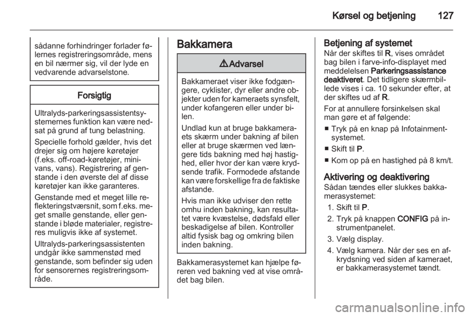 OPEL AMPERA 2013  Instruktionsbog (in Danish) 