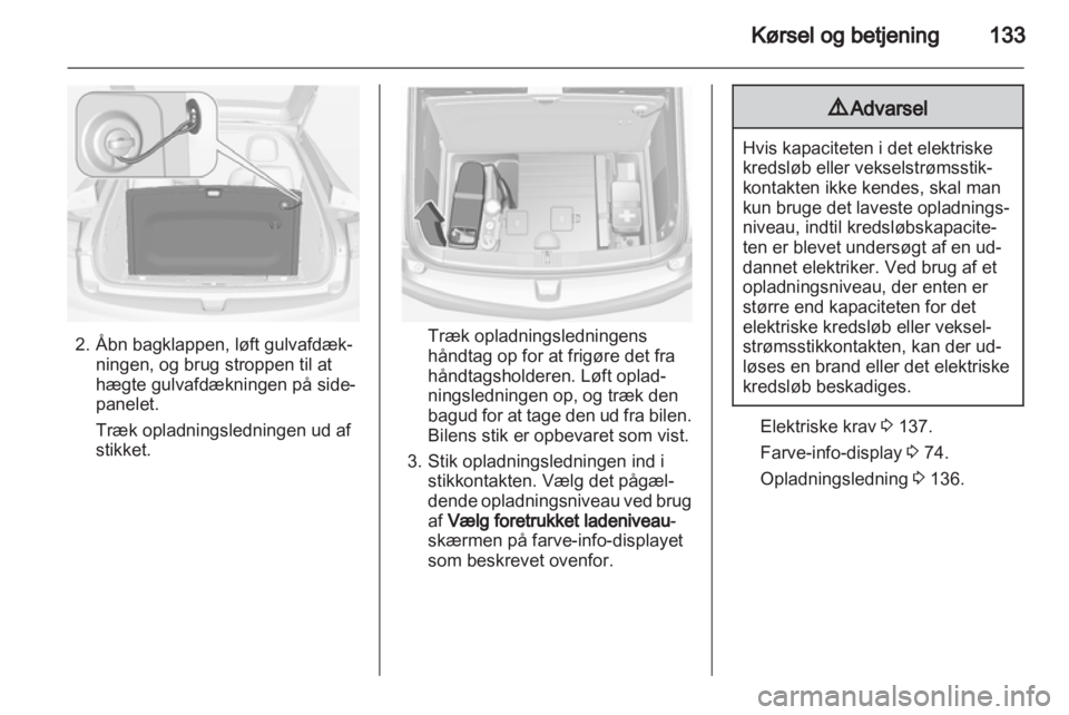 OPEL AMPERA 2013  Instruktionsbog (in Danish) 