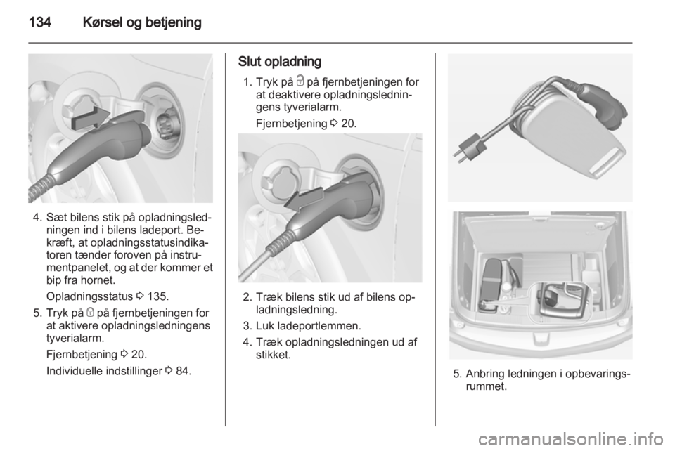OPEL AMPERA 2013  Instruktionsbog (in Danish) 