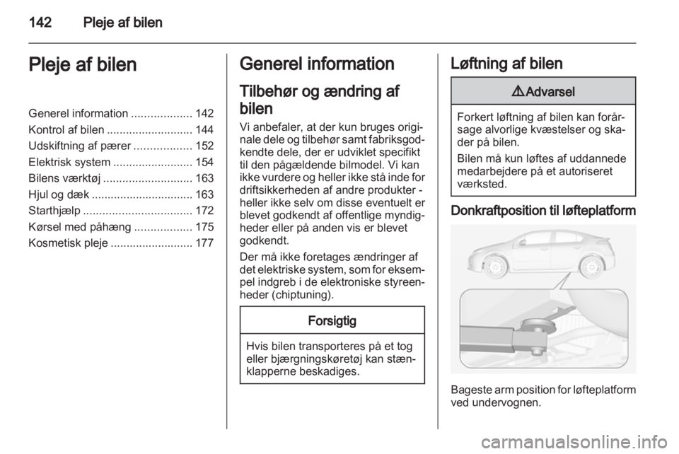 OPEL AMPERA 2013  Instruktionsbog (in Danish) 
