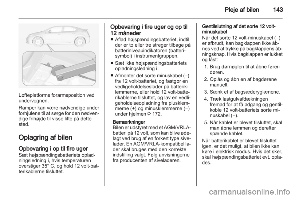 OPEL AMPERA 2013  Instruktionsbog (in Danish) 