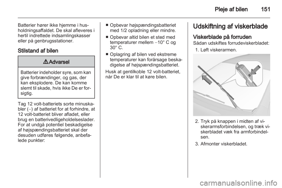 OPEL AMPERA 2013  Instruktionsbog (in Danish) 