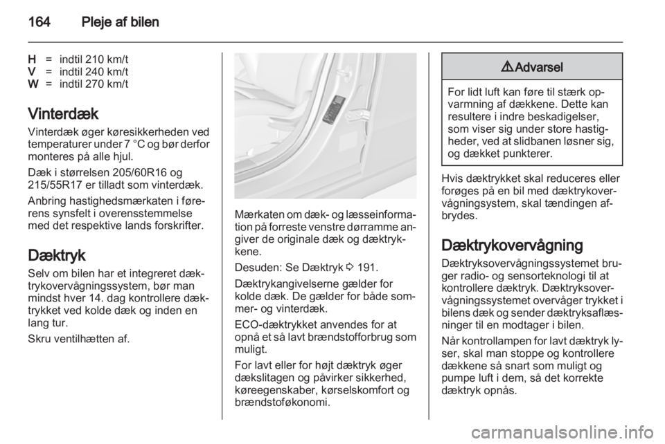 OPEL AMPERA 2013  Instruktionsbog (in Danish) 