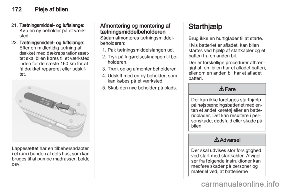 OPEL AMPERA 2013  Instruktionsbog (in Danish) 
