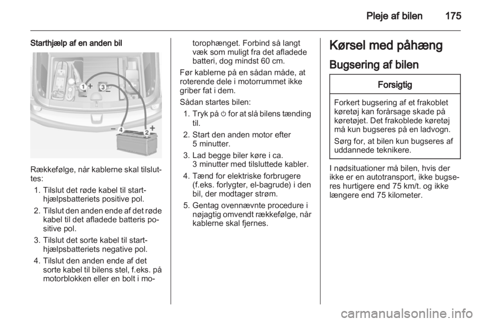 OPEL AMPERA 2013  Instruktionsbog (in Danish) 