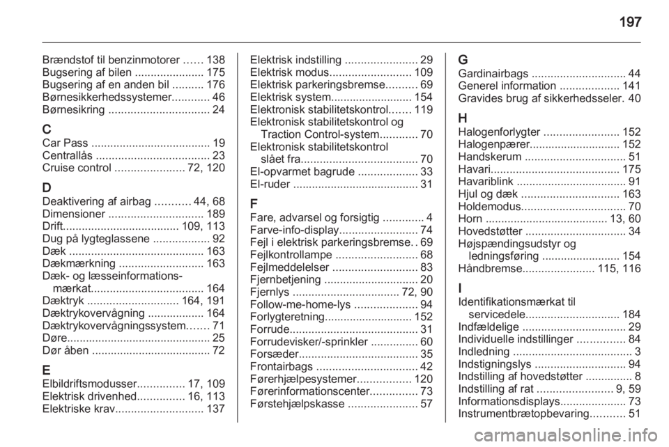 OPEL AMPERA 2013  Instruktionsbog (in Danish) 