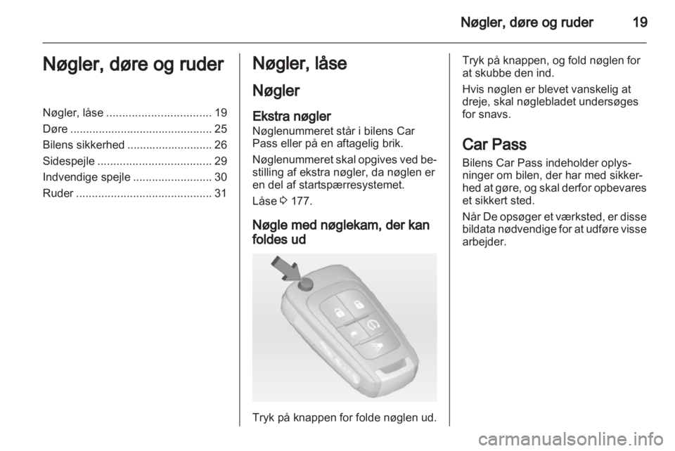 OPEL AMPERA 2013  Instruktionsbog (in Danish) 