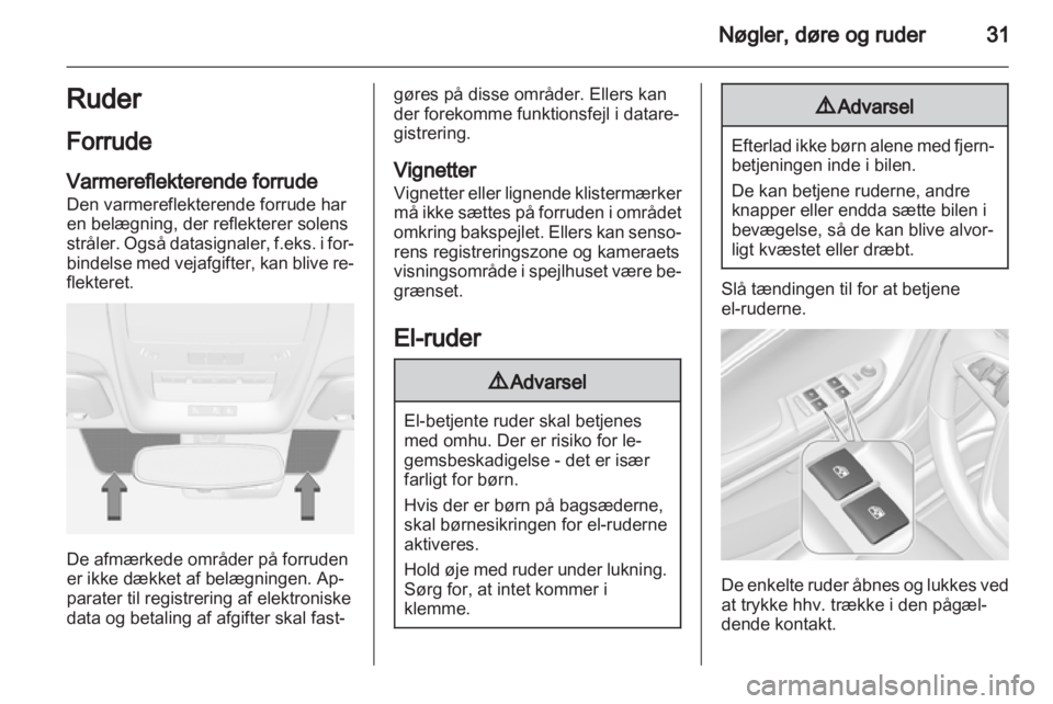 OPEL AMPERA 2013  Instruktionsbog (in Danish) 