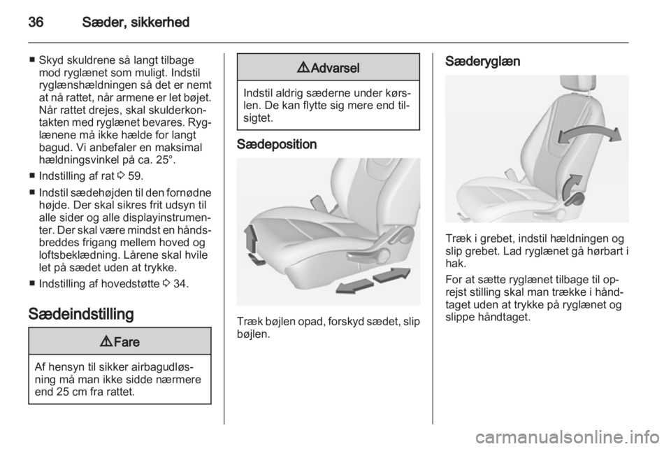 OPEL AMPERA 2013  Instruktionsbog (in Danish) 