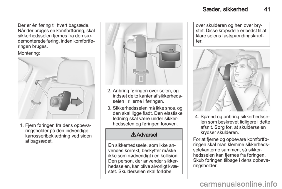 OPEL AMPERA 2013  Instruktionsbog (in Danish) 