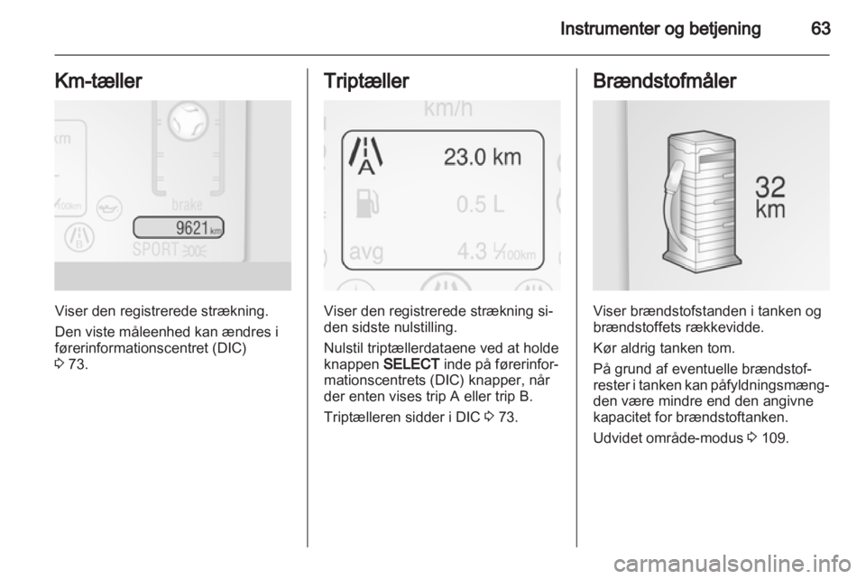 OPEL AMPERA 2013  Instruktionsbog (in Danish) 