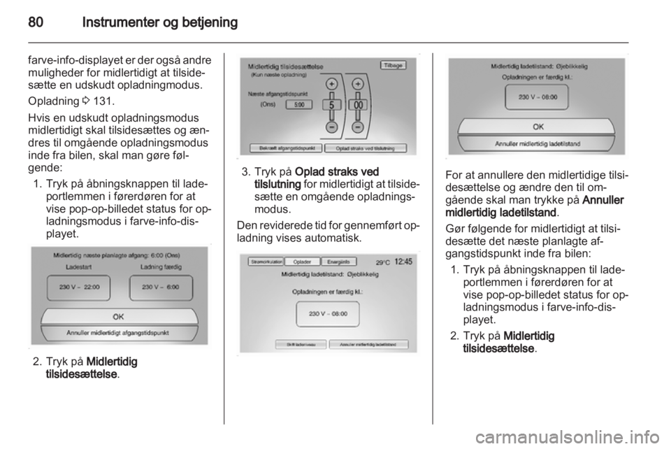OPEL AMPERA 2013  Instruktionsbog (in Danish) 