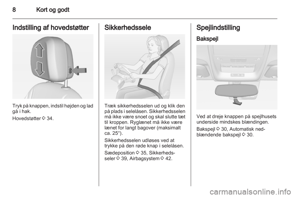 OPEL AMPERA 2013  Instruktionsbog (in Danish) 